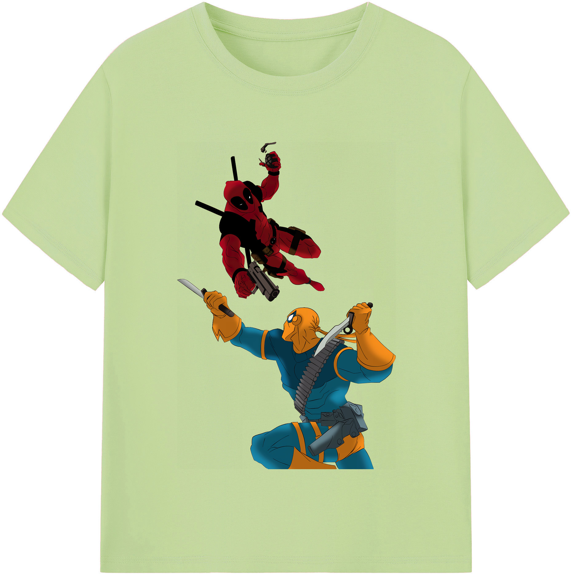 （画像用） Deadpool デッドプール 綿100％半袖Tシャツ（フロントプリント）